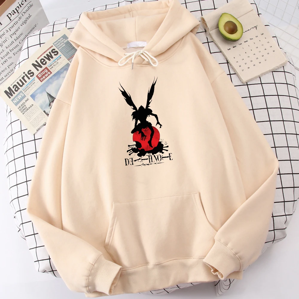 

Мужская толстовка с капюшоном и принтом «тетрадь смерти»