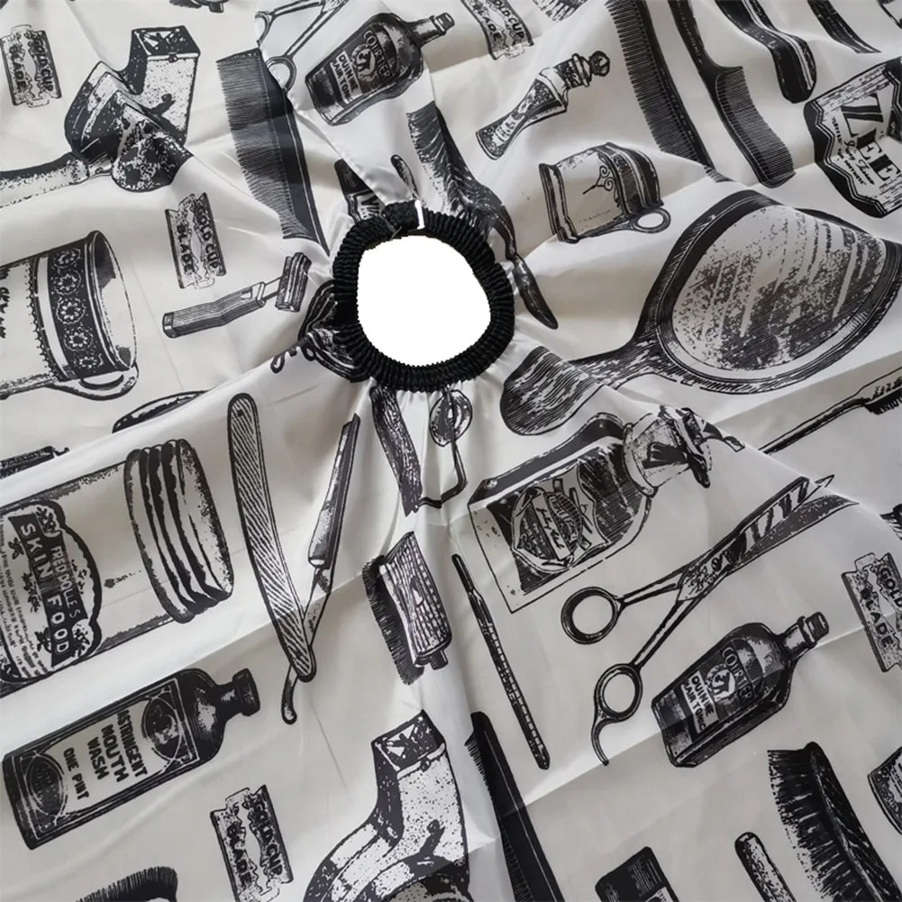 

Adult Comb Scissor Print Hairdressing Apron Haircut Cape Anti-static Cloth Cutting Salon Gown Cape Hairdresser Apron