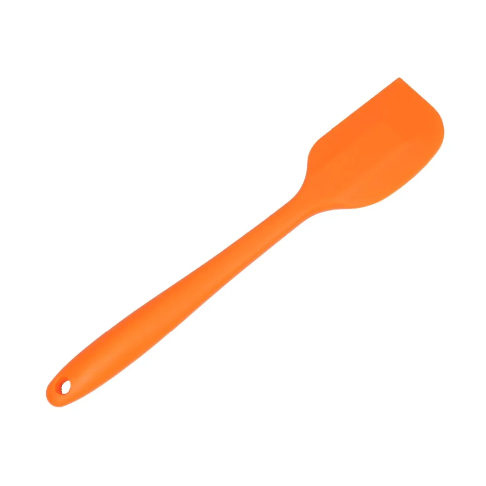 orange Силиконовый шпатель, термостойкий гибкий антипригарный, тонкий шпатель, лучше всего подходит для банок, блендера и многого другого - Цвет: orange