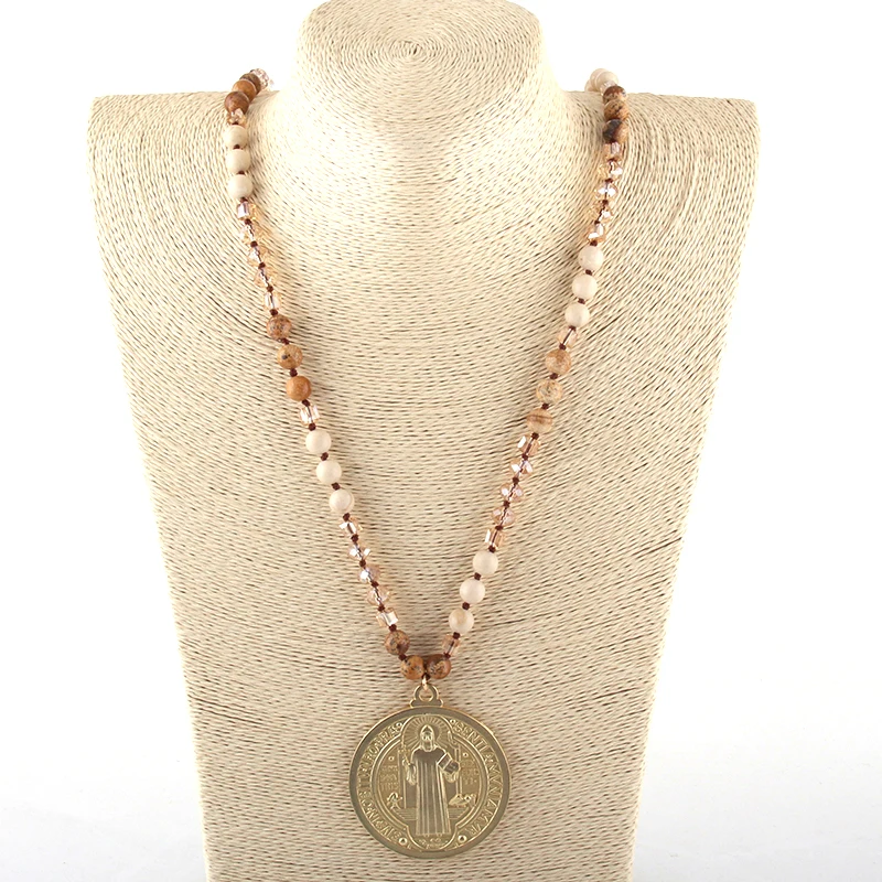 Модные богемные этнические ювелирные изделия из натуральных камней и стекла