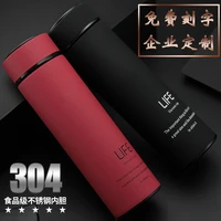 travel stainless steel thermos cup creative outdoor straight portable thermos large capacity garrafa termica tea cup bk50bw