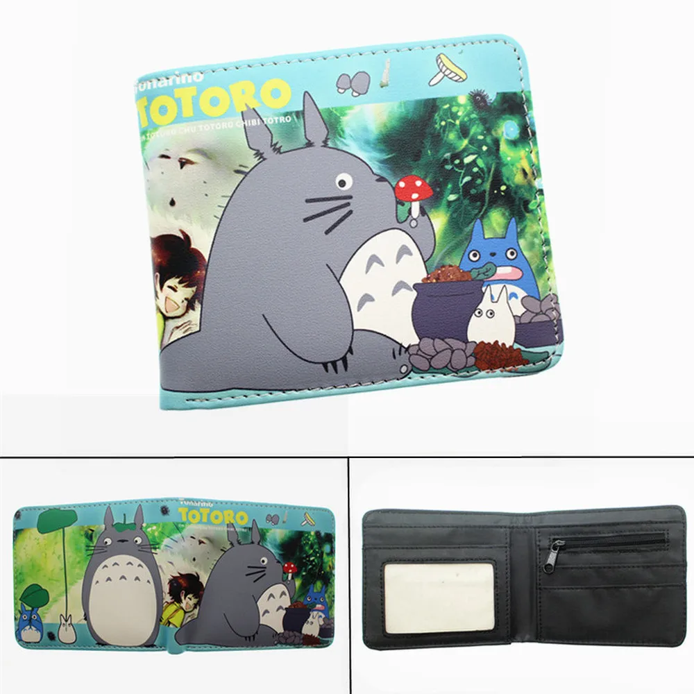 Ghibli аниме с изображением героя мультфильма Мой сосед Тоторо PU бумажник двойного
