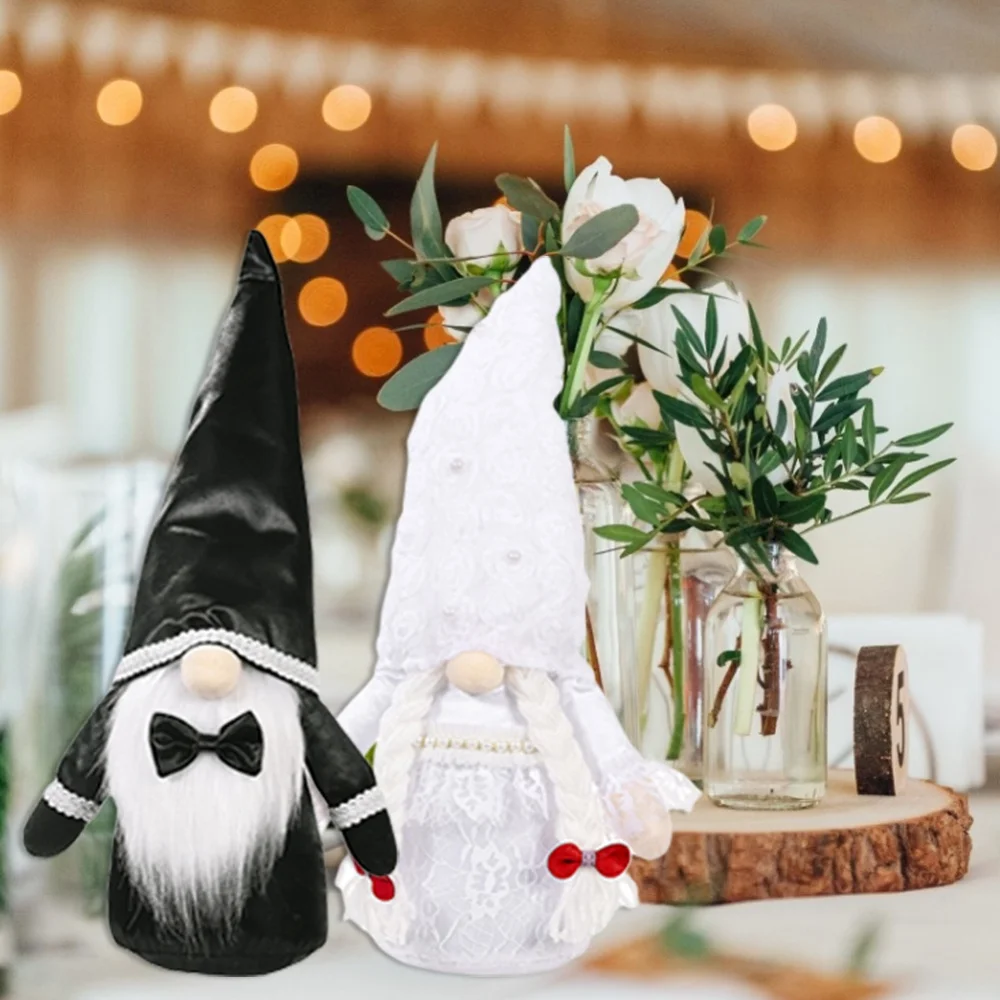 

Новинка, платье невесты, костюмы жениха, украшение, плюшевая беслицевая Коллекционная кукла для дома, свадебное украшение, декоративные под...