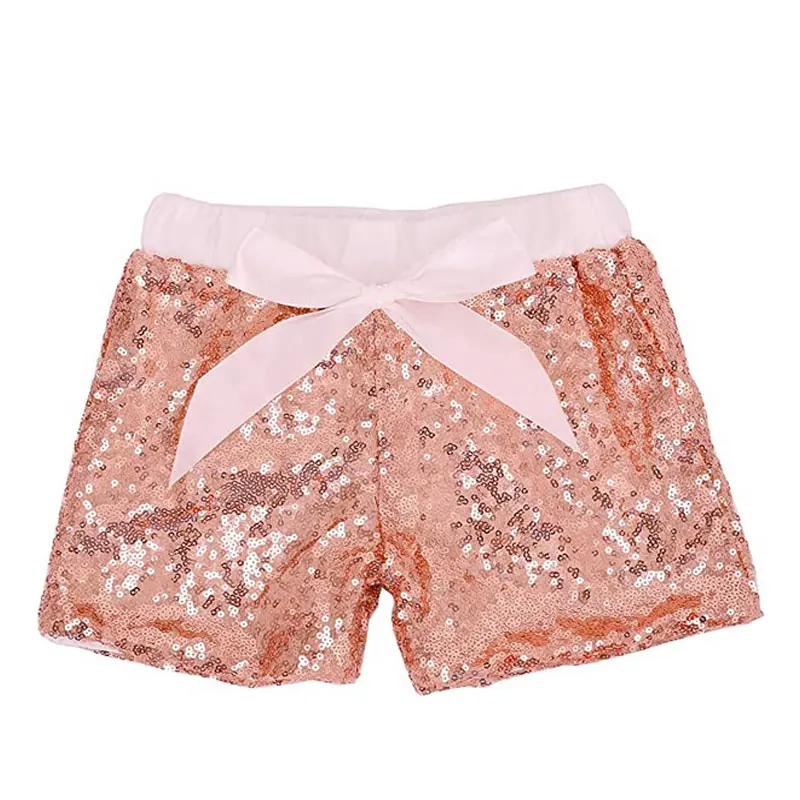 Новинка (комплект шорт) шорты с блестками для девочек летние блестящие бантиками