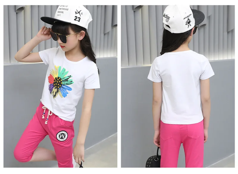 Комплект одежды для девочек подростков Famli летний комплект из 2 предметов 8 10 12 лет