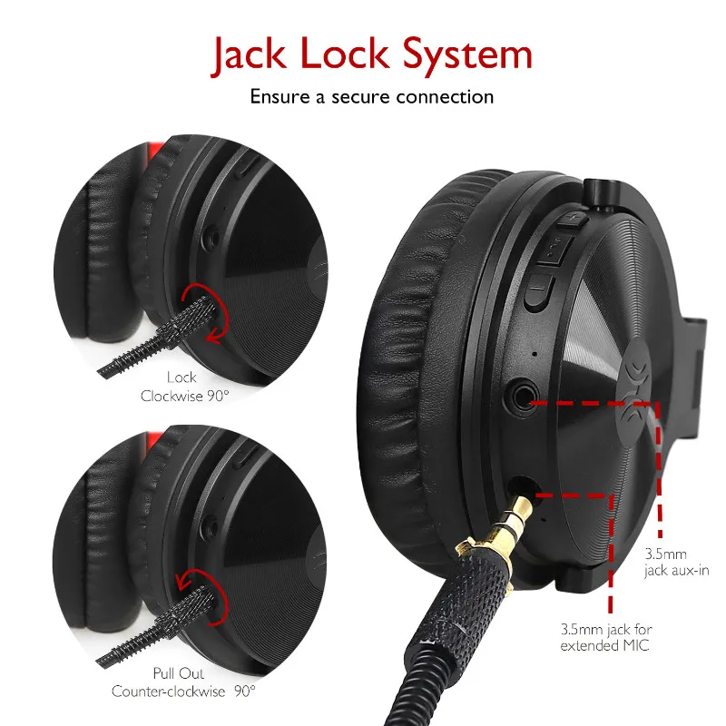Oneodio беспроводные DJ Наушники V4.1 Bluetooth наушники беспроводные на ухо стерео беспроводные+ Проводная гарнитура для телефонов PC Новые