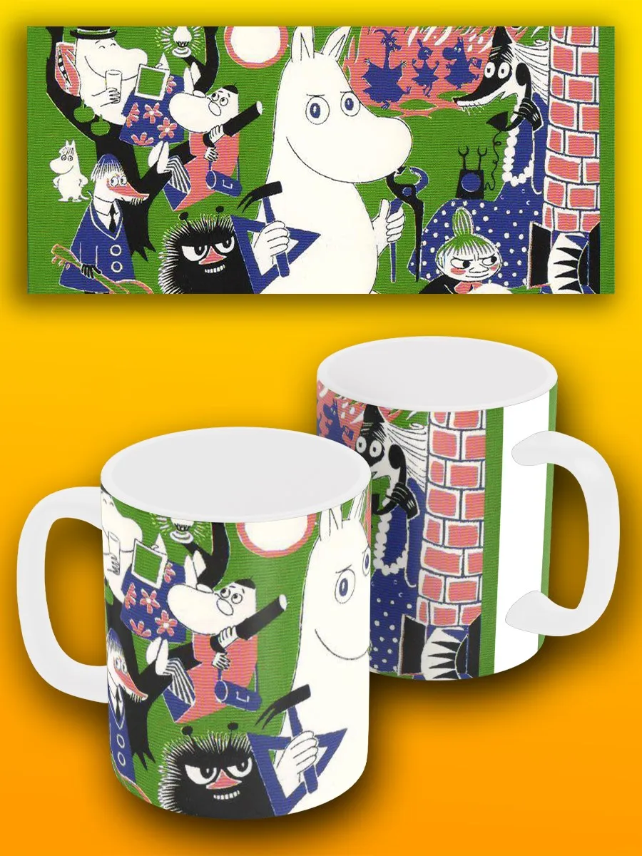 Кружка белая мультфильм муми тролль moomin - 6699 | Дом и сад