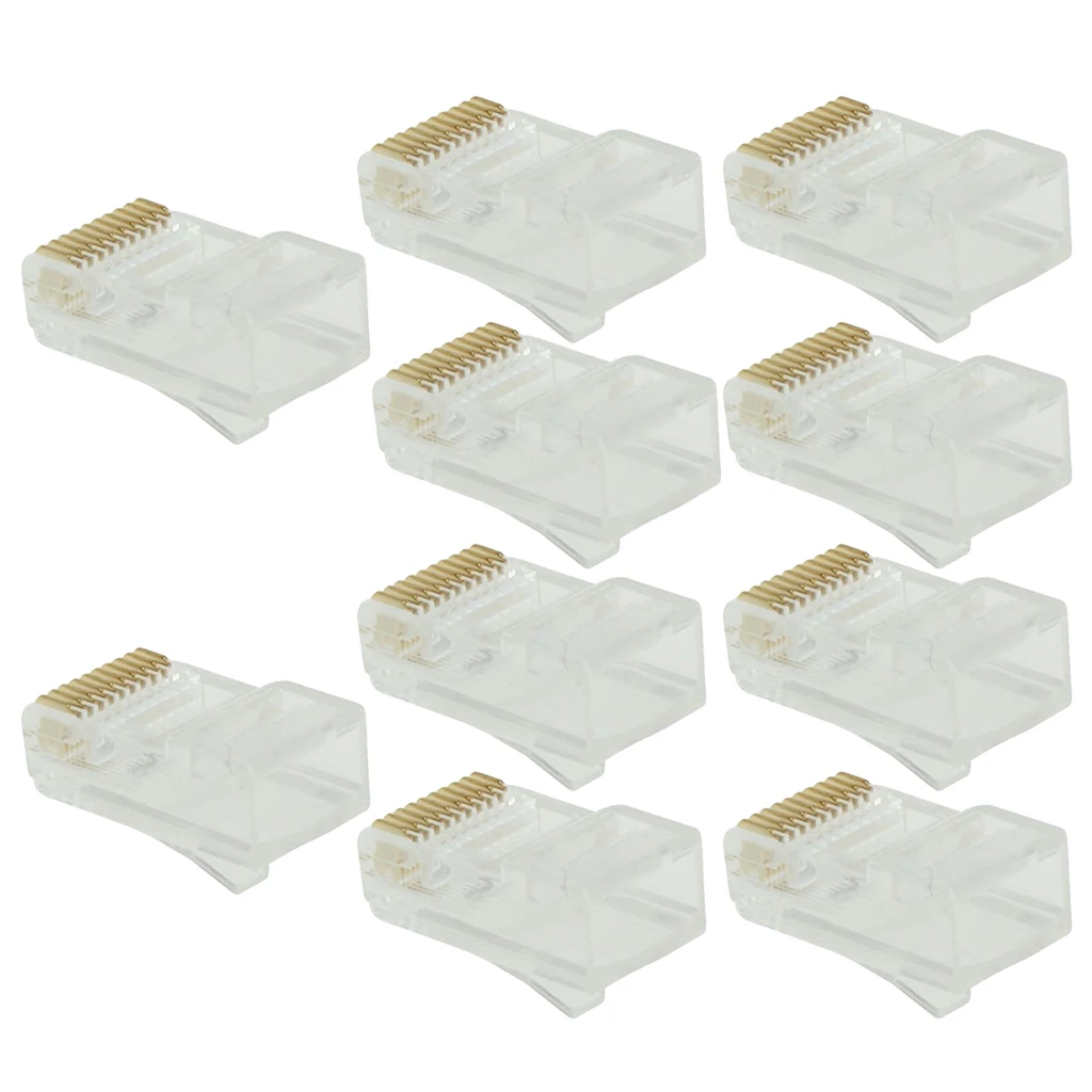 10 шт./упаковка сетевые Ethernet-порты Keystone Jack CAT5 10P10C RJ50 | Компьютеры и офис