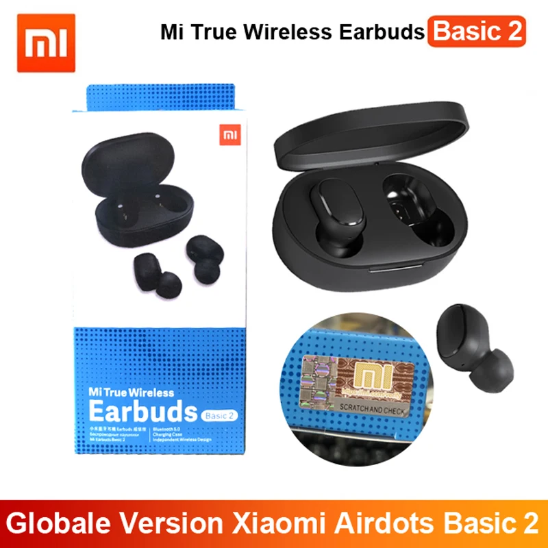 Глобальная версия Xiaomi Redmi Airdots 2 Наушники вкладыши TWS с Tru беспроводной Bluetooth 5 0