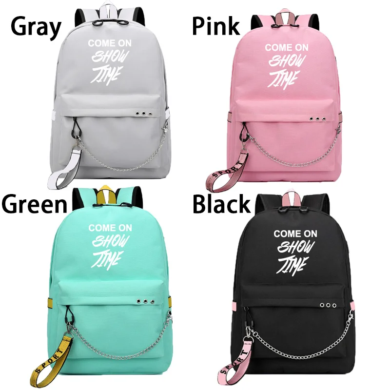 Светящийся школьный рюкзак IMIDO с индивидуальными буквами дорожные сумки для