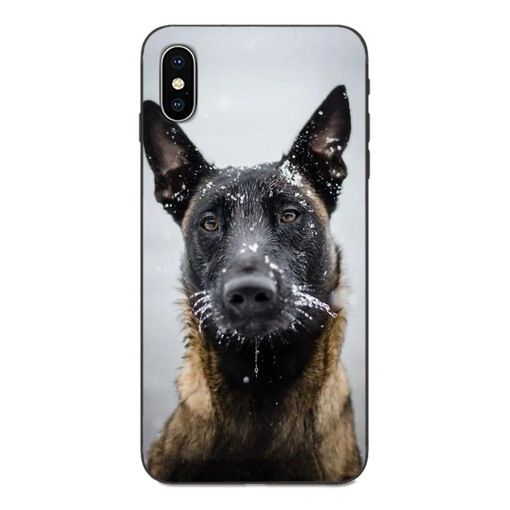 as picture Мягкие чехлы Capa Belgian Tervuren Malinois Dog Art для Apple IPhone X XS Max XR 4 4s 5 5S SE 6 6S 7 8 Plus - Цвет: as picture