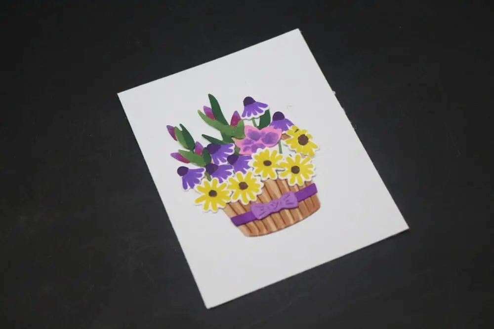 2019 Скрапбукинг Цветочная корзина вырубной формы Новое поступление животный