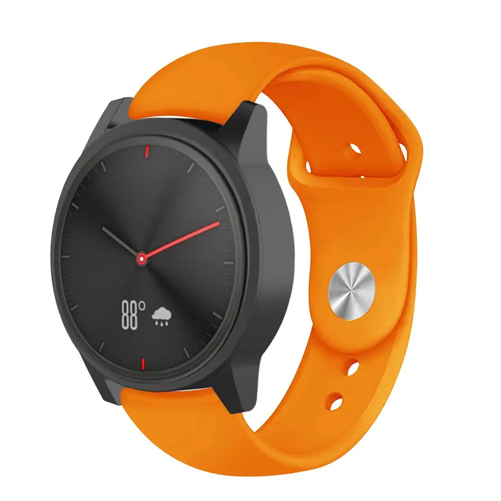 Цветной мягкий силиконовый сменный ремешок для Garmin Vivoactive3 Vivomove HR, умный Браслет для Garmin Vivoactive 3, ремешок для часов