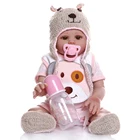 Реалистичная кукла-реборн с мягкими волосами для детей