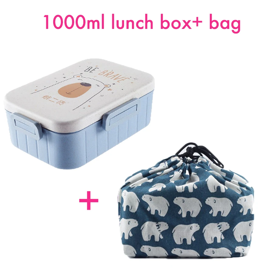 Bento Box прямоугольный контейнер для еды с подогревом офисный Рабочий ланчбокс