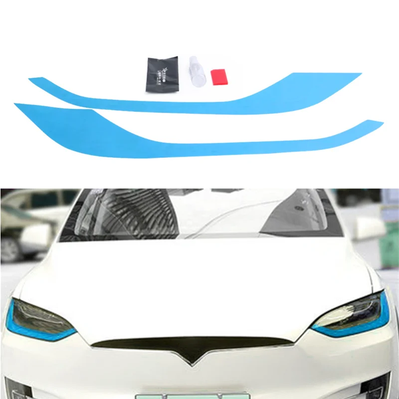 For Tesla Model X Headlight Daytime Running Light Color Change Film Anti-scratch Protective Decor Film For Tesla Model X Headlight Daytime Running Light Color Change Film Anti-scratch Protective Decor Film