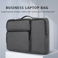 bgreen laptop hand bag waterproof table pc sleeve notebook briefcase with mouse cable phone pen holder pocket pouch for mackbook