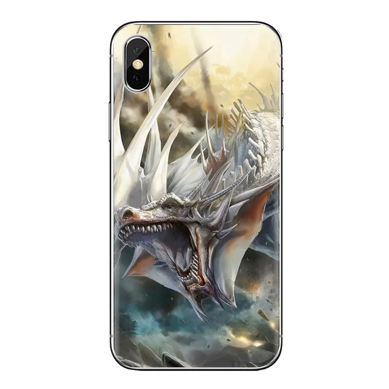 Чехол из термопластичного полиуретана дракон изображения для iPhone XS Max XR X 4 4S 5 5S 5C SE