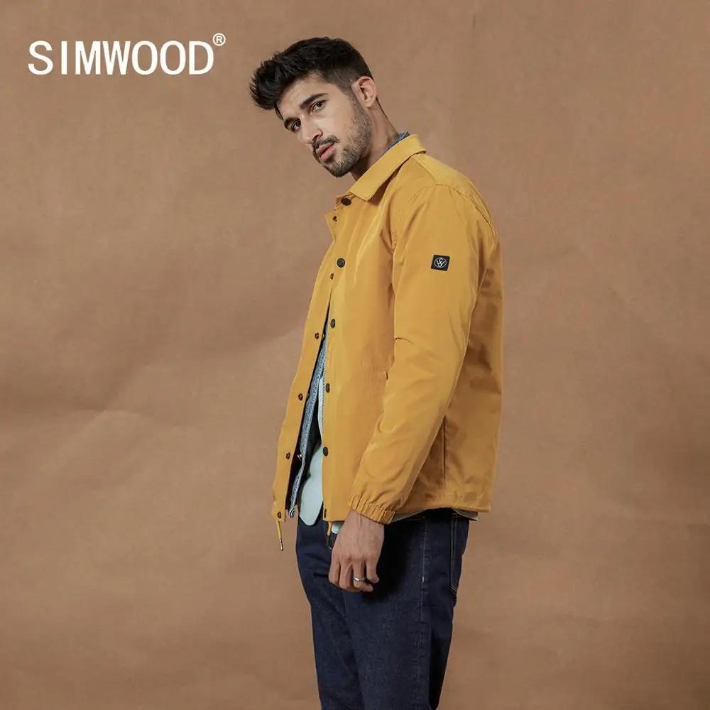 SIMWOOD Осенние новые куртки мужские модные минималистичные ветровки высокого качества верхняя одежда SI980627