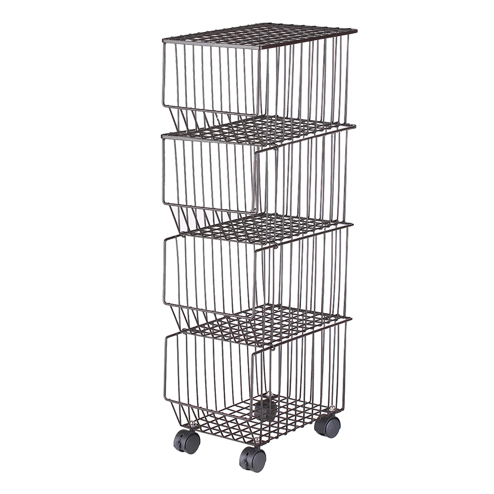 Подвижная железная полка для хранения ярусная корзина сушки сетки металлическая