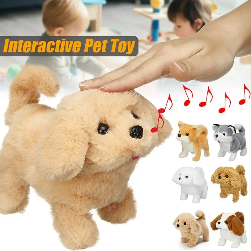 

Реалистичные интерактивные игрушки для собак, 1 шт., игрушка для прогулок, электронный щенок, плюшевый питомец, хвост для малыша