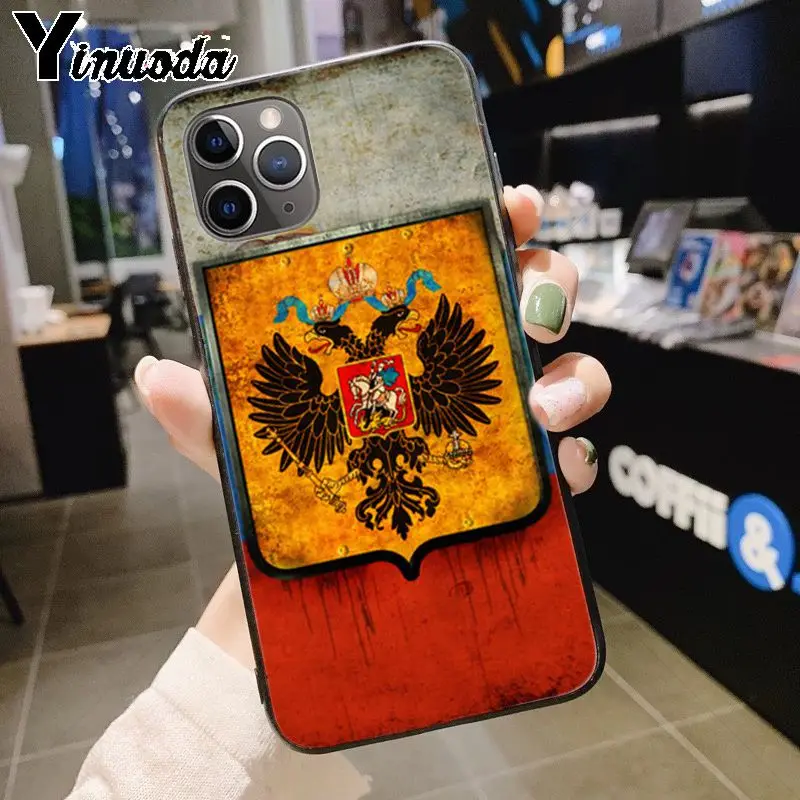 12 Yinuoda российский флаг герб Топ детальный чехол для телефона чехол для iPhone 7plus X 6 6S 7 8 8Plus 5S 11pro xs чехол для MAX XR - Цвет: 12
