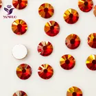 Стеклянные стразы YANRUO светильник Siam AB (227 AB) с плоской задней стороной, Кристальные Стразы для автомобиля