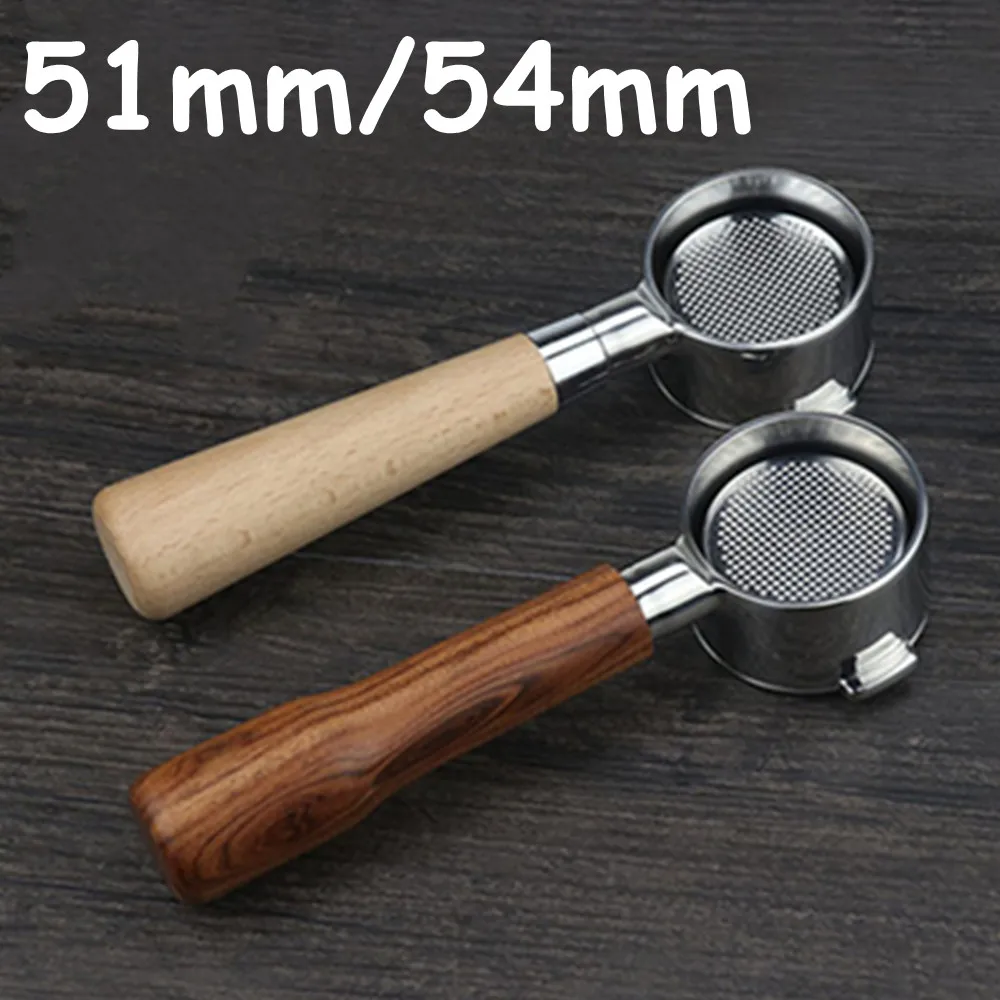 

51mm 54mm Bottomless coffee filter coffee machine accessories basket holder handle Bottomless Handle For Breville For Delonghi