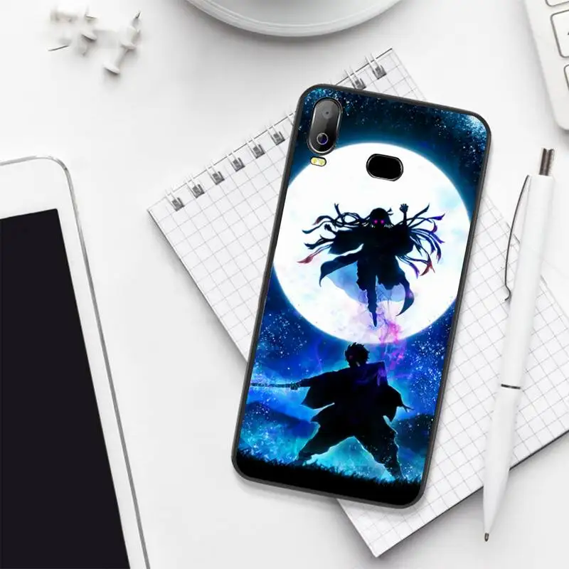 CUTEWANAN Demon Slayer Kimetsu No Yaiba Soft black Phone Case For Samsung A10 A20 A30 A40 A50 A70 A71 A51 A6 A8 2018 | Мобильные