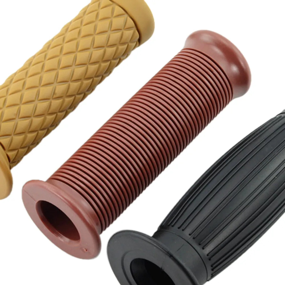 Винтажные резиновые ручки для мотоцикла велосипеда кафе аксессуары гонщиков 2