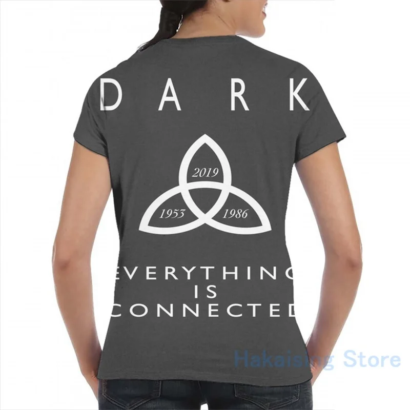 Minimalist Netflix Show D A R K Promotional Design men T-Shirt women all over print girl t shirt boy Short Sleeve tshirts | Мужская