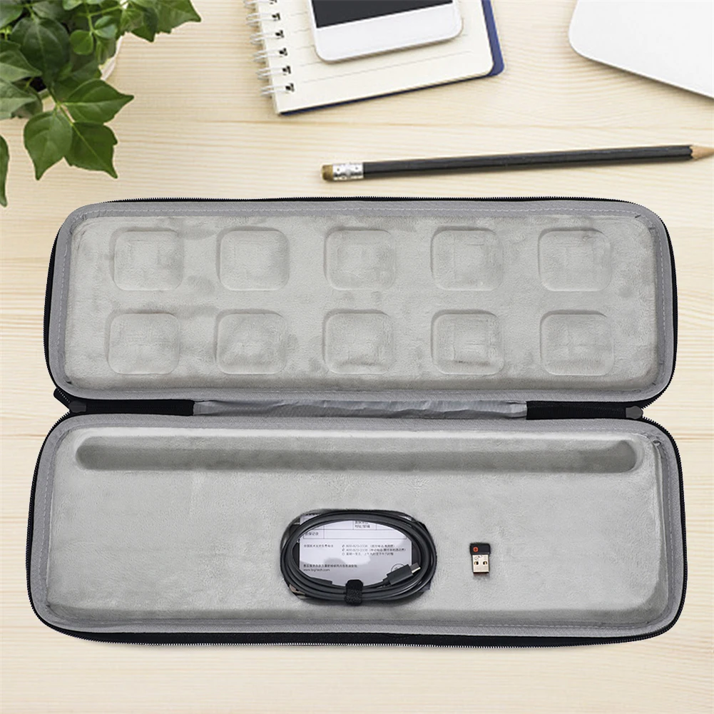 

New Hard Keyboard Storage Case Waterproof EVA Protective Bag For Logitech MX Keys Advanced Wireless Illuminated Keyboard
