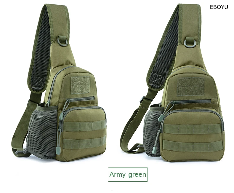 Army Green EBOYU Тактический крепеж сумка Для мужчин Военная Спортивная Сумка EDC облегченная модульная система переноски снаряжения рюкзак на открытом воздухе сумка через плечо сумка на ремне нагрудная для кемпинга#055 - Цвет: Army Green