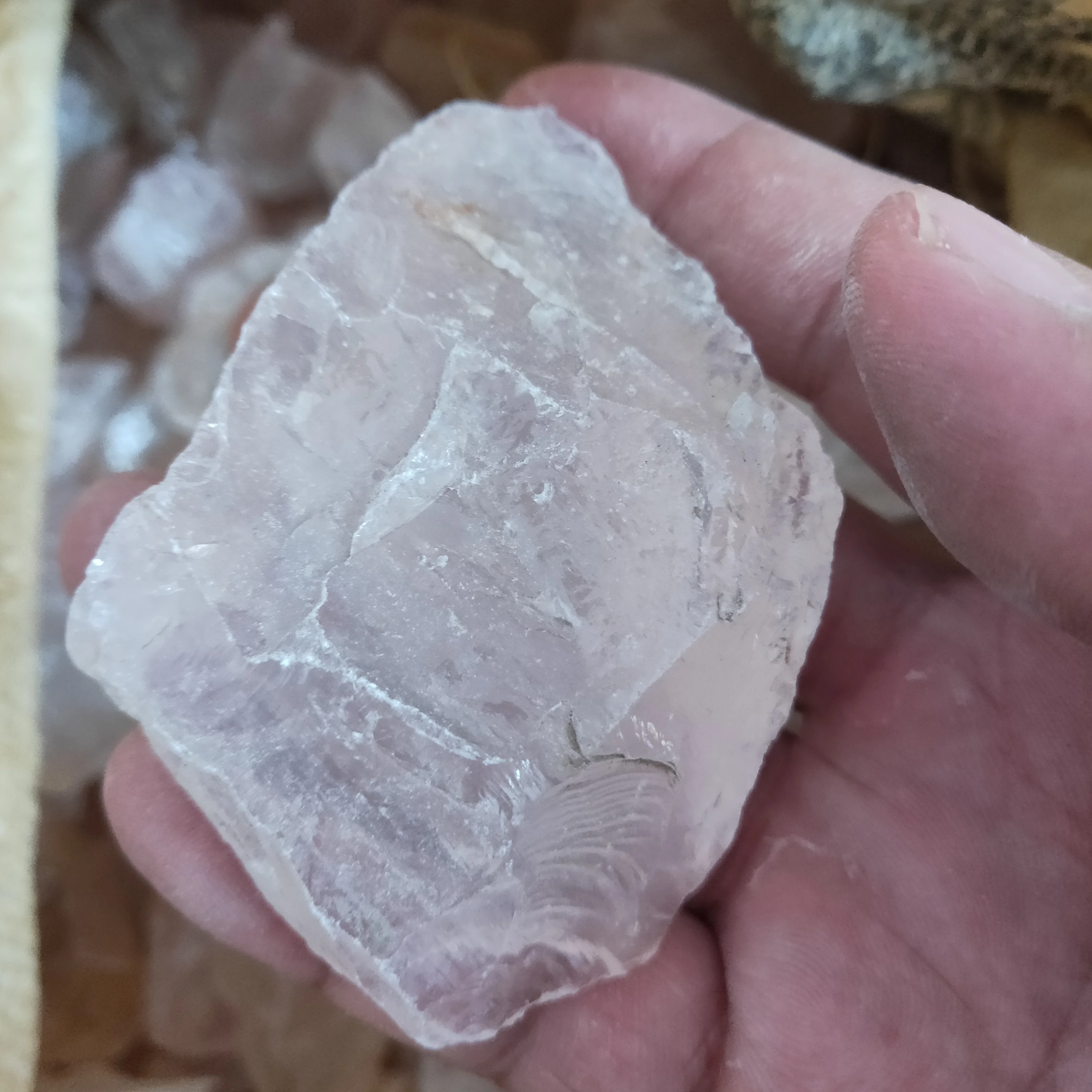 300g100% натуральный розовый кристаллический порошок кристалл гравий камни