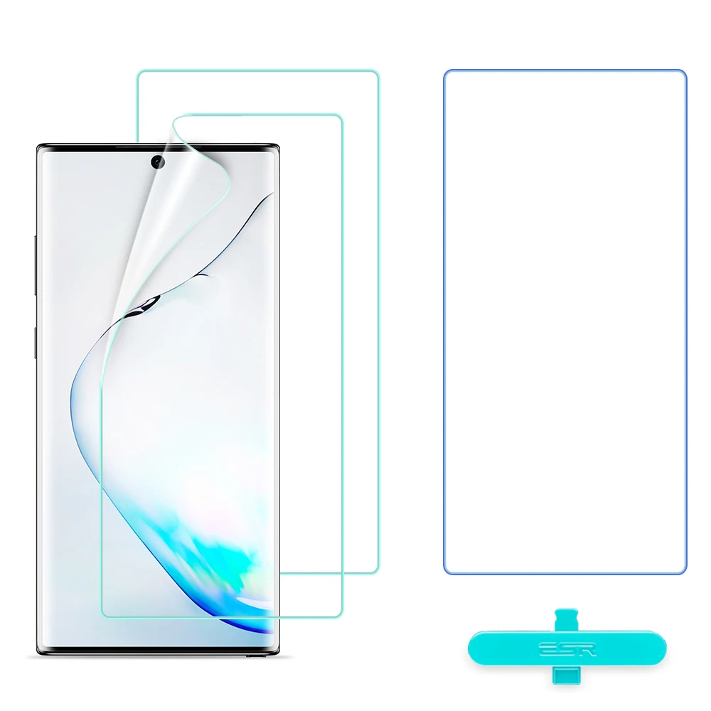 ESR Защита экрана для samsung Galaxy Note 10 Plus 10+ 5G 3D полное покрытие Мягкий ТПУ чистая кожа пленка для samsung Note10 3 шт