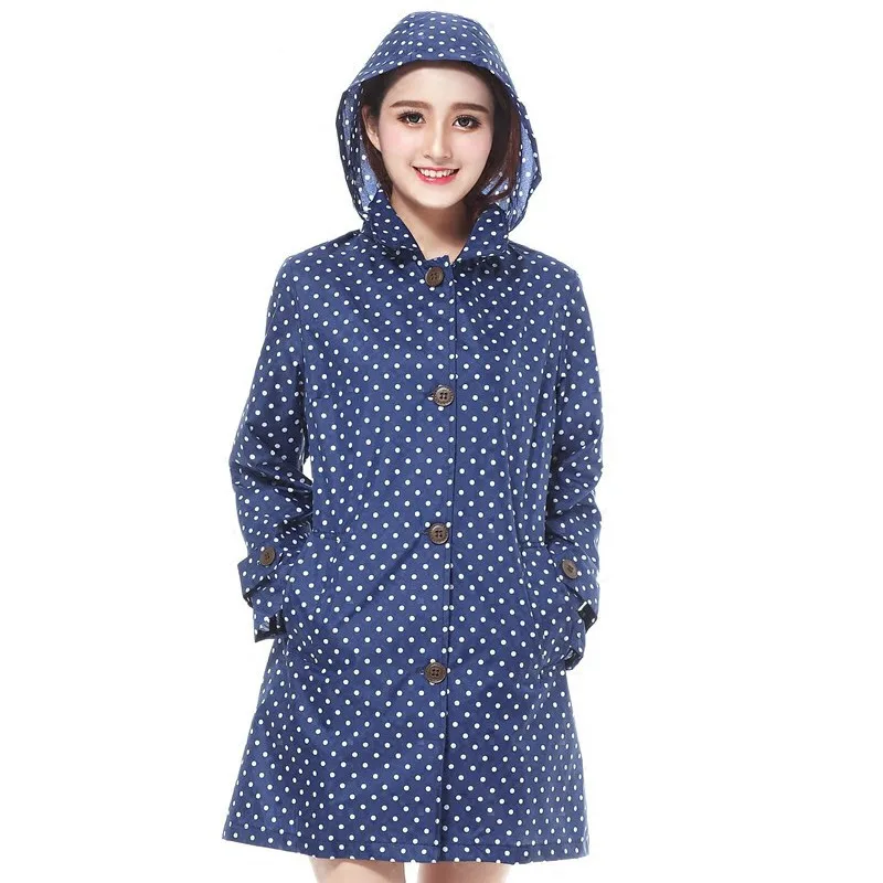 Длинный Водонепроницаемый дождевик для женщин Дождевик Пончо Куртка ветровка