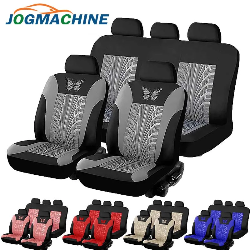 Бренд JOGMACHINE Набор чехлов для автомобильных сидений с вышивкой универсальный