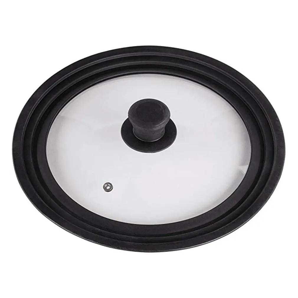 

Портативная многофункциональная визуальная крышка кастрюли с летающей крышкой термостойкая защита от падения искусственная кожа кухонны...