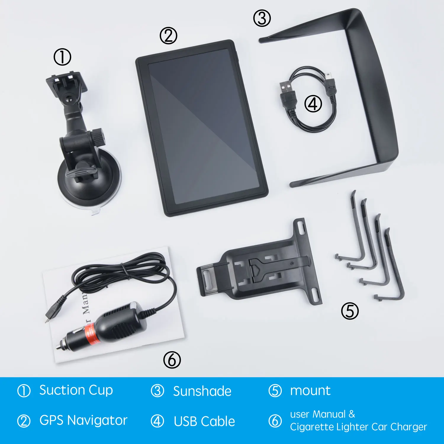 Бесплатная доставка havenot V-AT 5 шт. 7 &quotHD Автомобильная GPS-навигация FM 8G + 256MBRAM