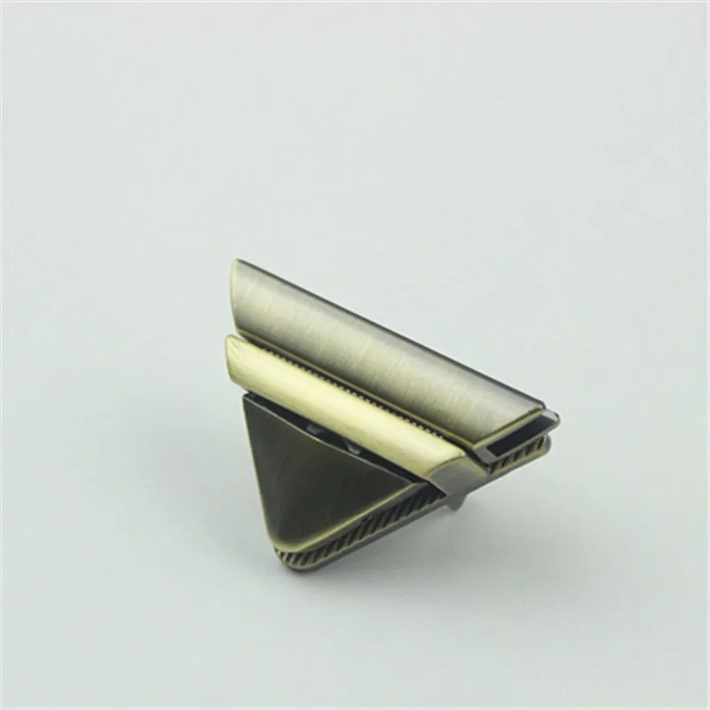10Pcs Triangle Women Bag Metal Lock Handbag Decorate Mortise Locks Twist Turn Lock Snap Clasps Closure DIY Hardware Accessories