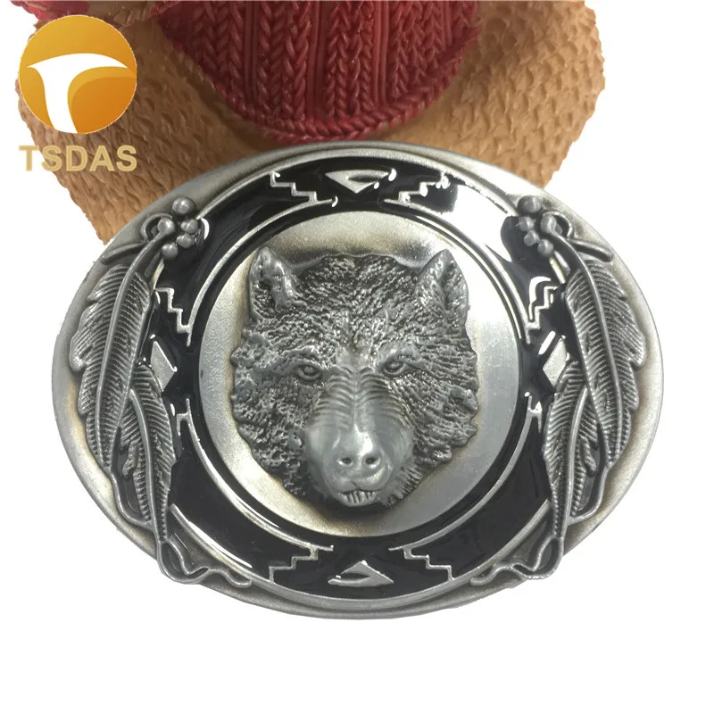 Розничная продажа 3D стандартная пряжка с серебряной отделкой металлический