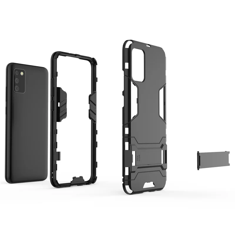 For Cover Samsung Galaxy A02S Case For Galaxy A02S Coque Shoclproof Hybrid Heavy Duty Hard Stand Cover For Samsung A02S Fundas