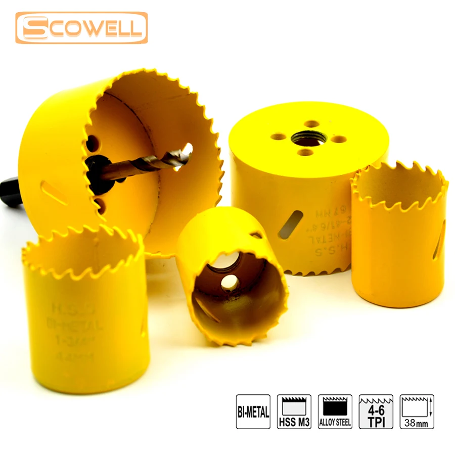 Скидка 50% 6 шт. высокое качество дырокол наборы для металла и дерева 32 мм-76 мм HSS