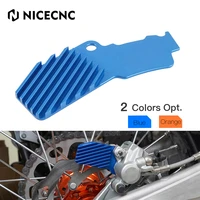 nicecnc rear brake heat sink caliper cooler protector for husqvarna tc te tx fc fe fx 125 501 150 200 250 300 350 400 450 14 22