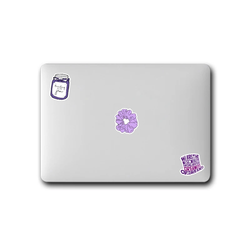 VANMAXX, 50 шт., Violet VSCO INS, Стильные наклейки, водонепроницаемые виниловые наклейки на шлем для ноутбука, велосипедный багаж, гитара, автомобильные наклейки