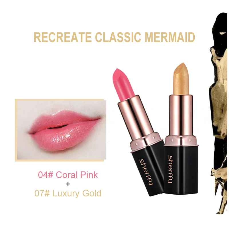 Sherffy губная помада партия цвета девственные поцелуи тонированные губы бальзам