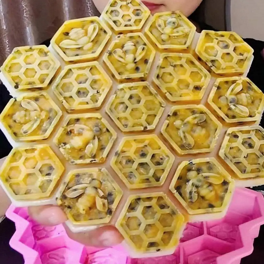 Silicone Moulds19 Mobile Bee Honeycomb Cake Chocolate Soap Icing Mold Candle Diy Beeswax Tools Bakeware | Дом и сад