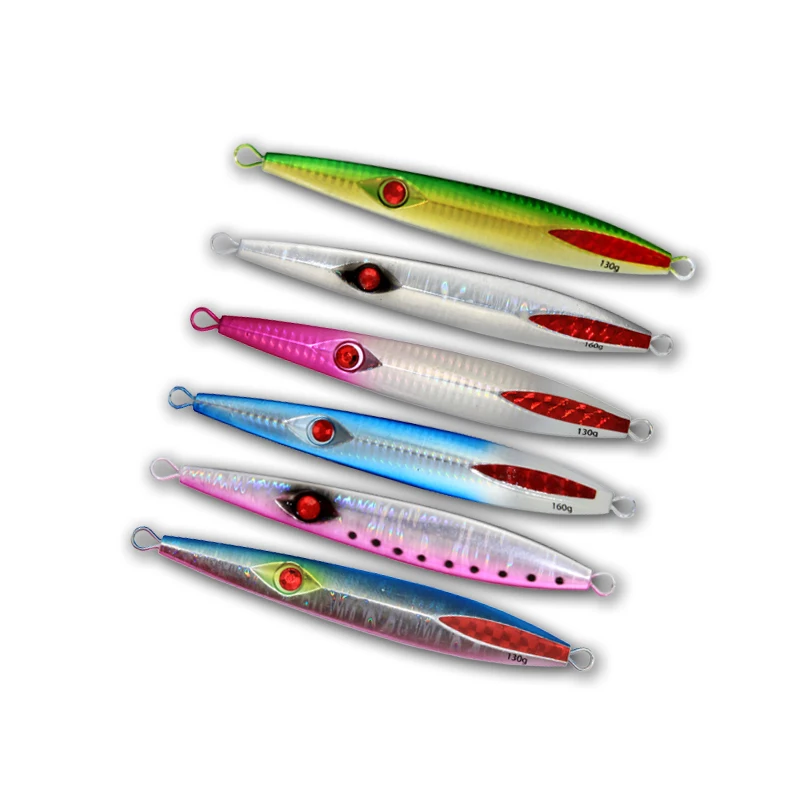 

Metal Jig Bait 130g160g Luminous FastSinking Artificial Fish Lure pesca Jig Fish Carp Fishing