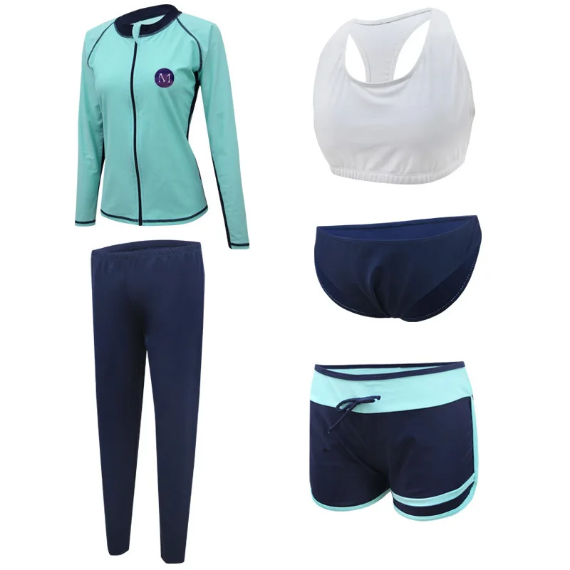 Женские топы на молнии с длинным рукавом 5 шт./компл. | Спорт и развлечения