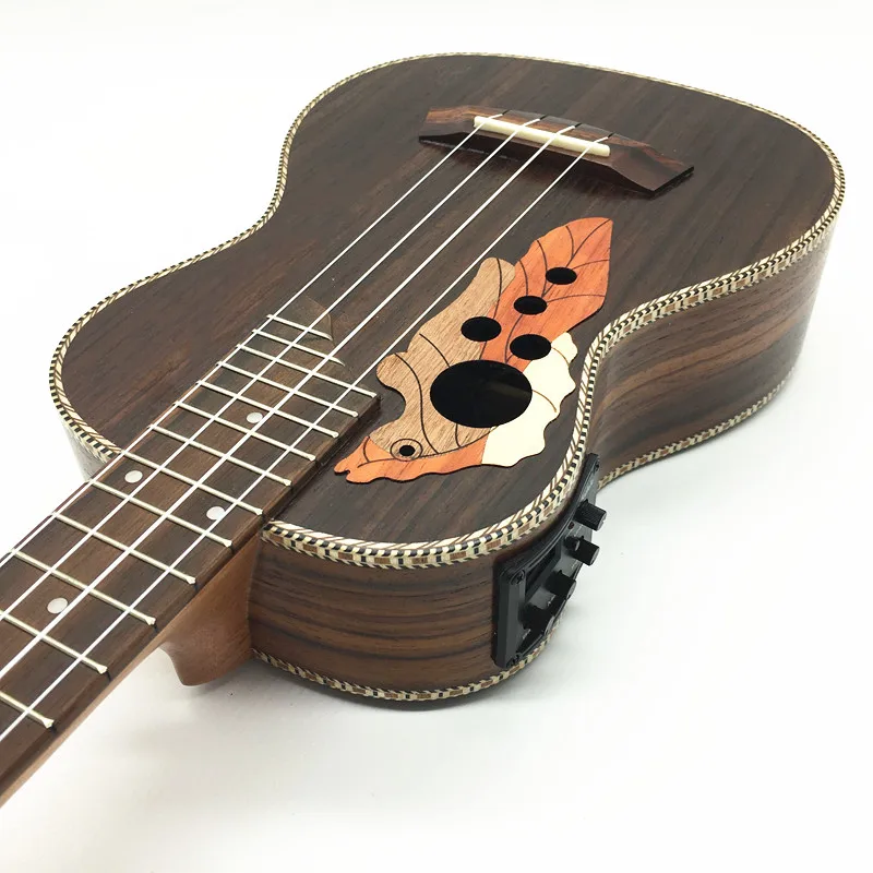 Электронная Звуковая дорожка 23 дюйма бас укулеле с отверстием для звука